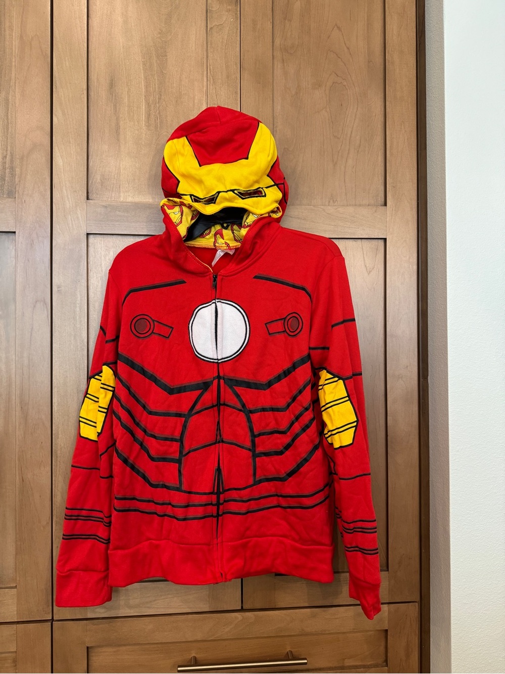 Marvel Red and Yellow Ironman super hero Zip Hoodie